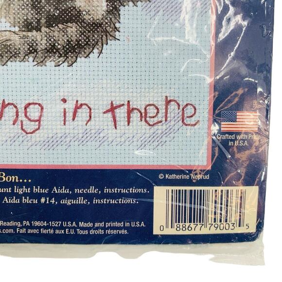 VTG 2003 Dimensions Cross Stitch Kit Opened Package/Unused 5”x7” Kitty Cat Lover - Picture 7 of 7